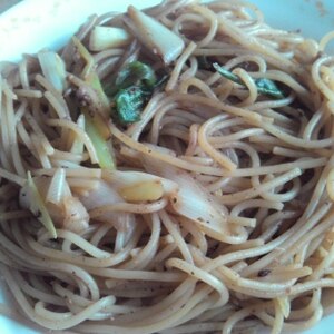 ねぎ味噌和風パスタ